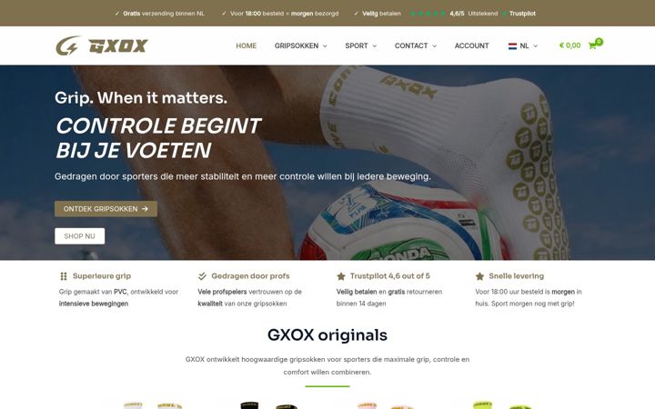 Screenshot of gxox.nl