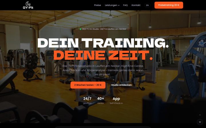 Screenshot of gy-fit.de