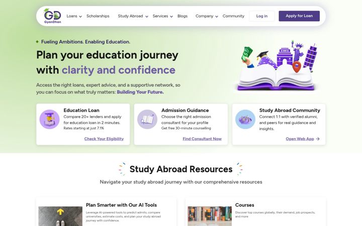 Screenshot of gyandhan.com