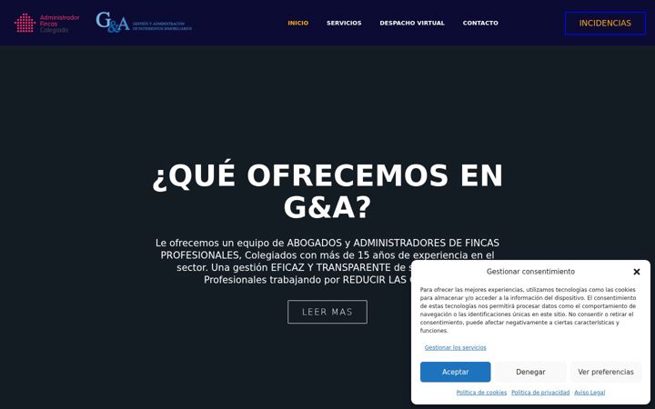 Screenshot of gyapatrimonios.es