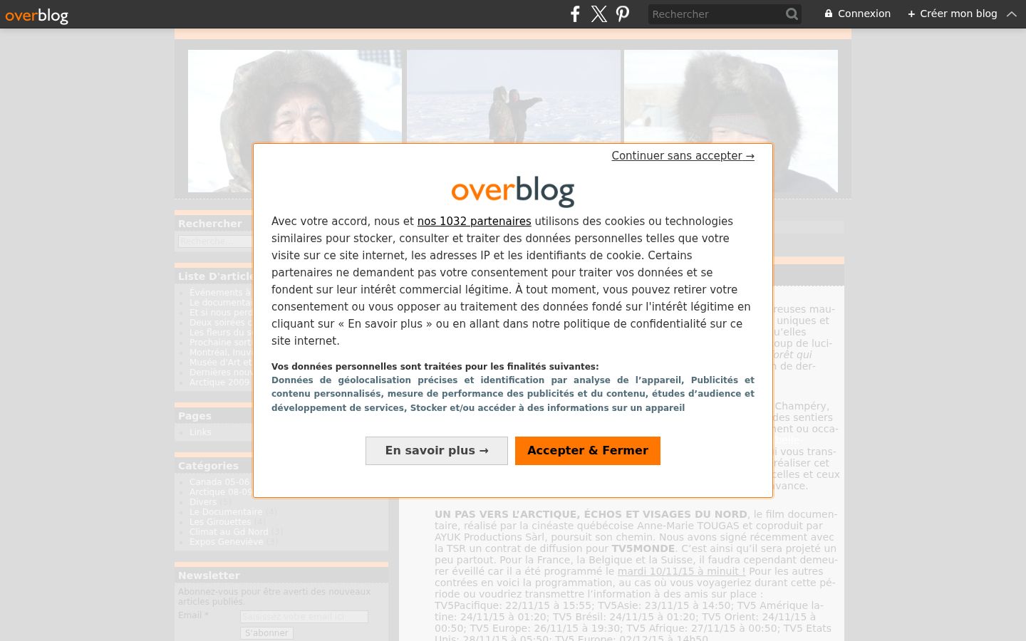 Screenshot des Einwilligungsbanners vor jeglicher Interaktion