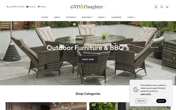 Screenshot of gydltd.com