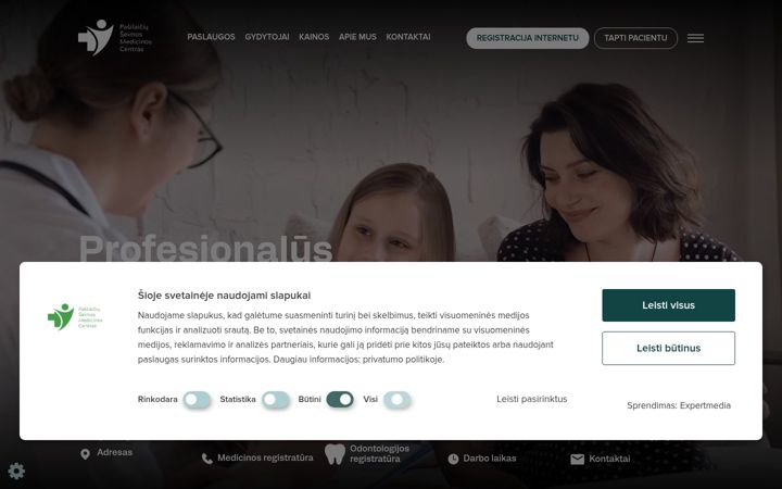 Screenshot of gydytojas.lt