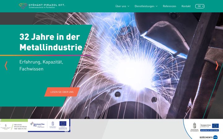 Screenshot of gyemantpirazol.de