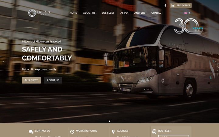 Screenshot of gyepestrans.sk