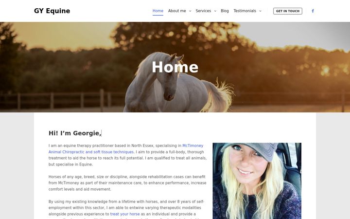 Screenshot of gyequine.co.uk