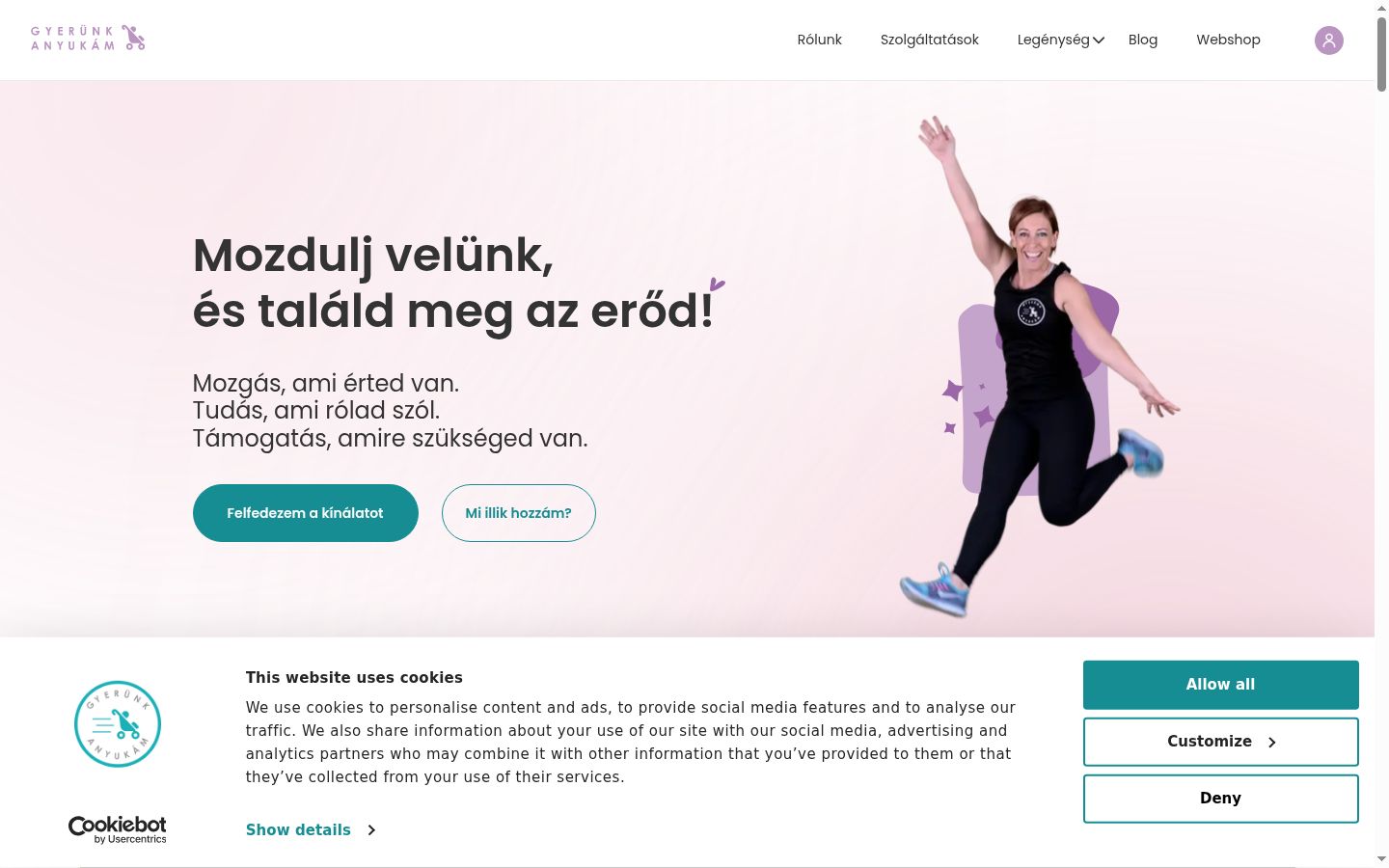 Skjermbilde av samtykkebanneret slik det vises før noen interaksjon