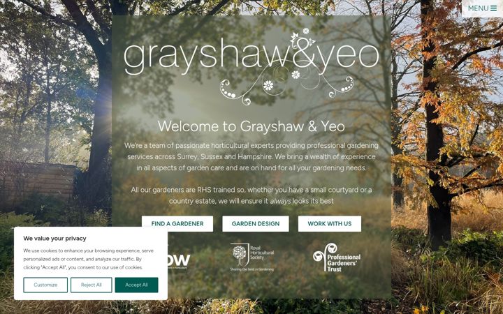 Screenshot of gygardening.co.uk