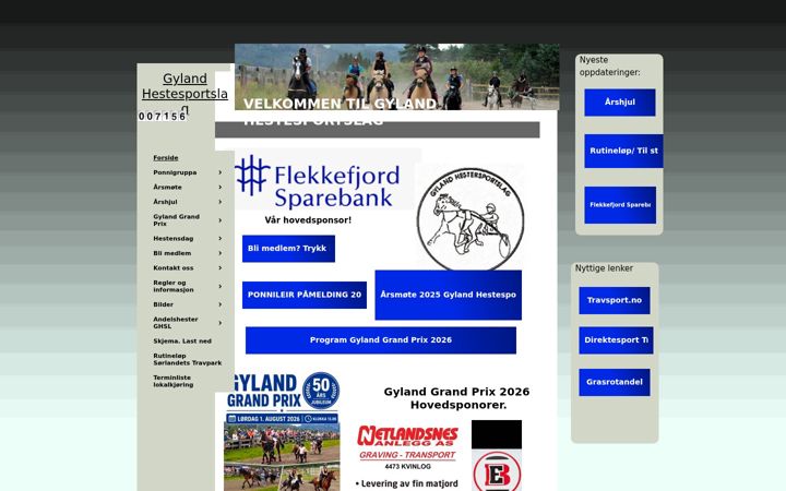 Screenshot of gylandhestesportslag.com