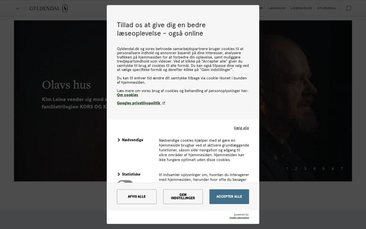 Screenshot of gyldendal.dk