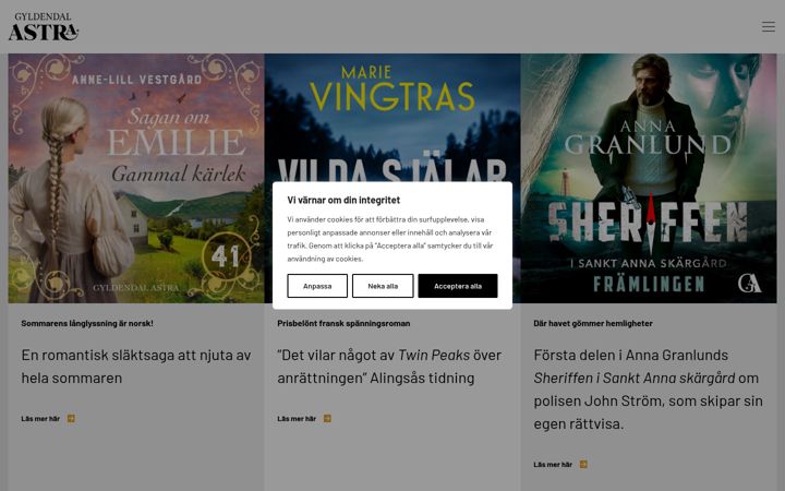 Screenshot of gyldendalastra.se