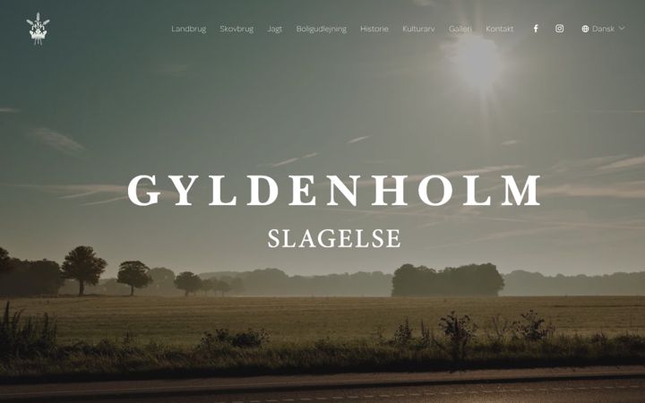 Screenshot of gyldenholm.dk