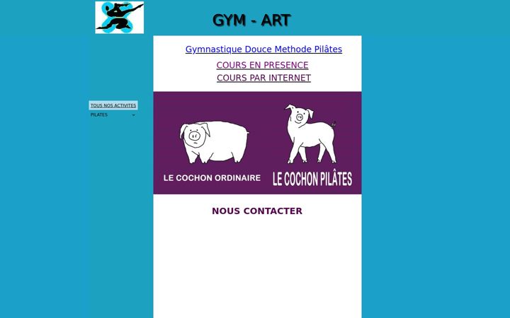 Screenshot of gym-art.fr