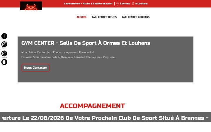 Screenshot of gym-center.fr