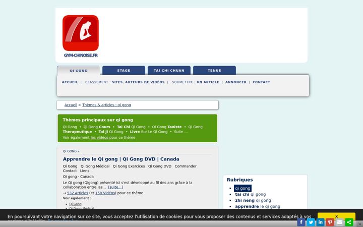 Screenshot of gym-chinoise.fr