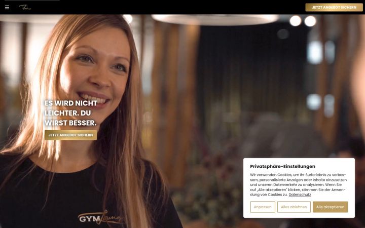 Screenshot of gym-lounge.de