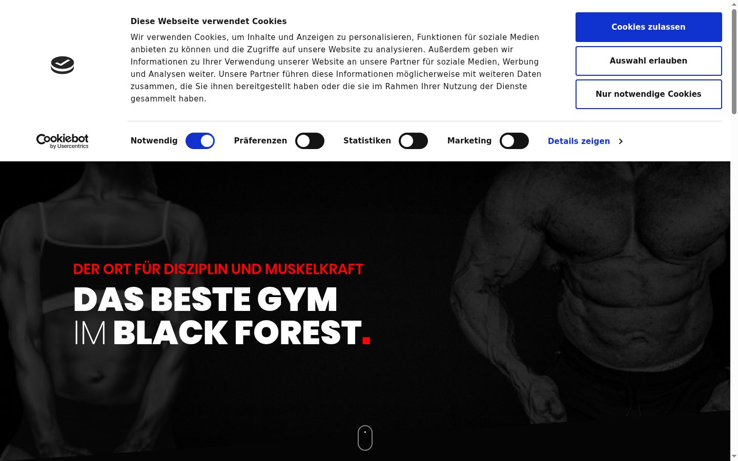 Screenshot του banner συγκατάθεσης που εμφανίστηκε πριν από οποιαδήποτε αλληλεπίδραση