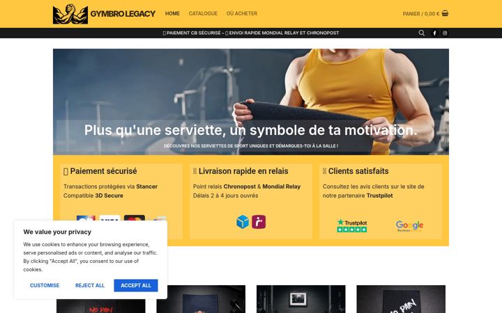 Screenshot of gymbro-legacy.com