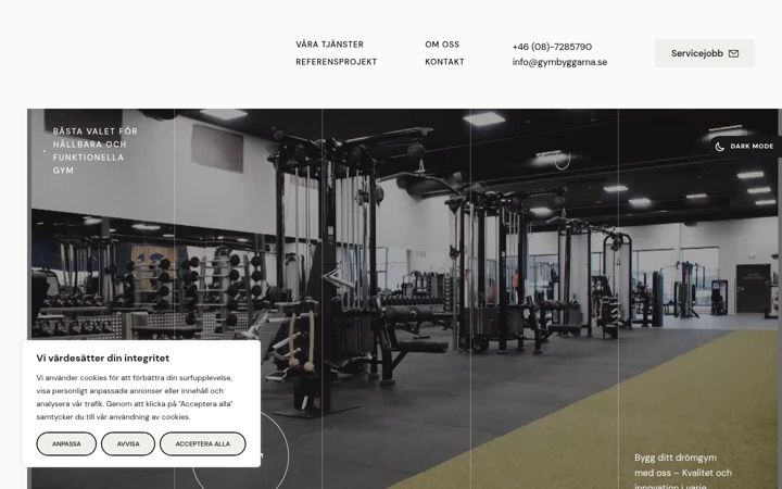 Screenshot of gymbyggarna.se
