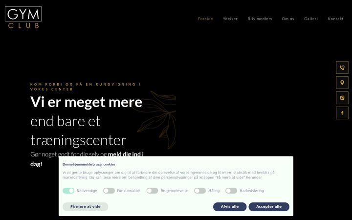 Screenshot of gymclub.dk