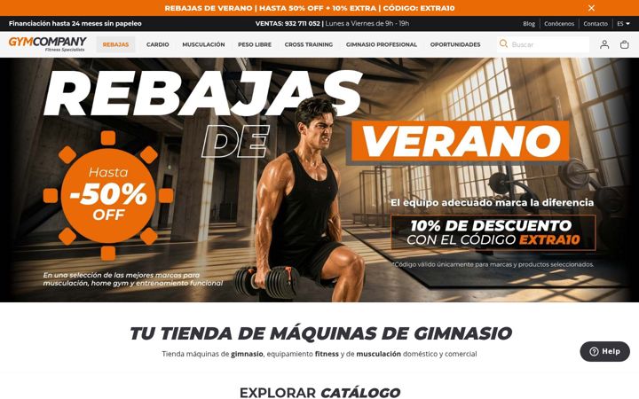 Screenshot of gymcompany.es