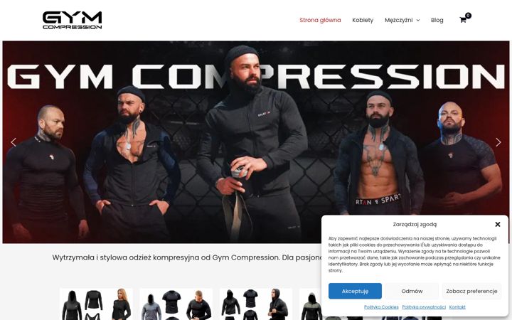 Screenshot di gymcompression.pl