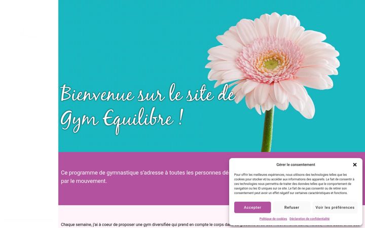 Screenshot of gymequilibre.ch