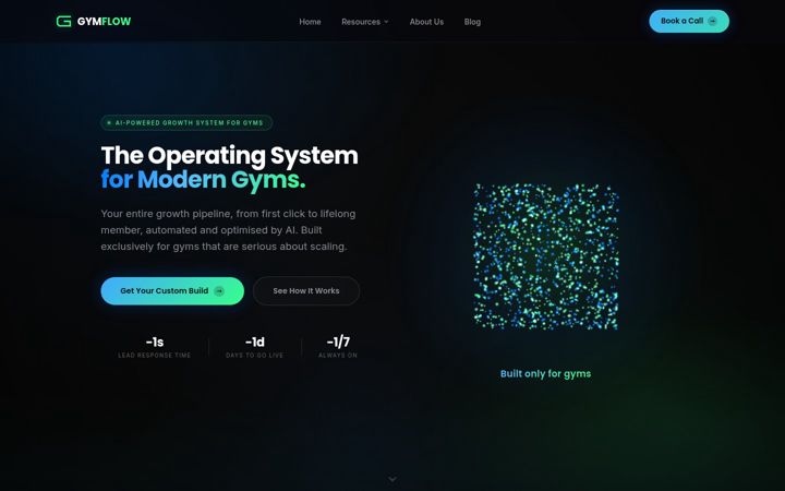 Screenshot of gymflowlabs.com