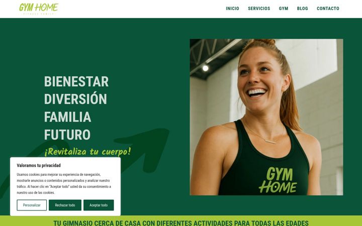 Screenshot of gymhome.es