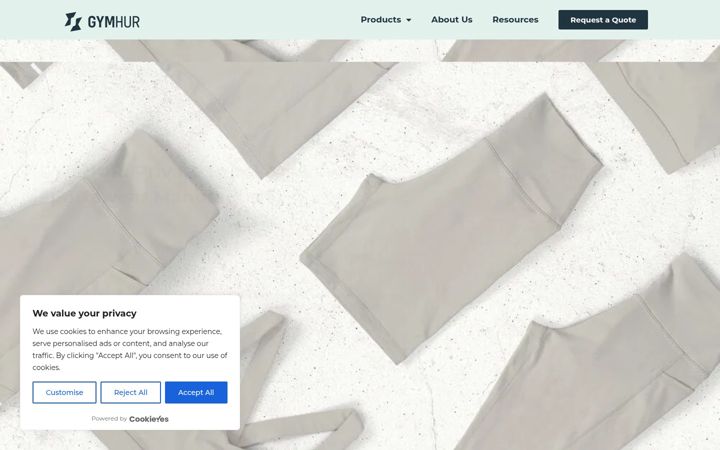 Screenshot of gymhur.com