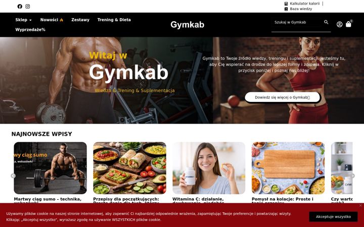 Screenshot of gymkab.com