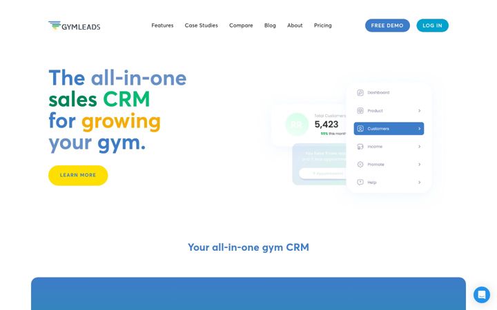 Screenshot of gymleads.net