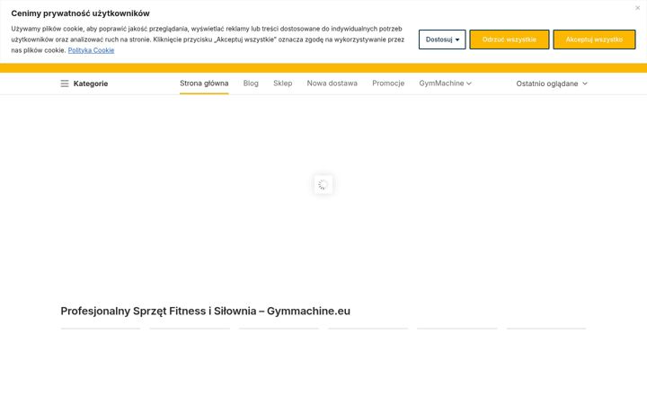 Screenshot of gymmachine.eu