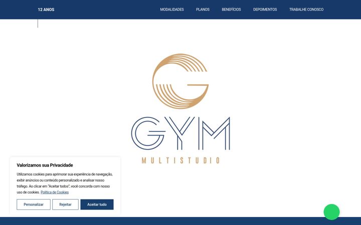 Screenshot of gymmultistudio.com
