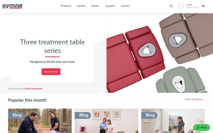 Screenshot of gymna.com