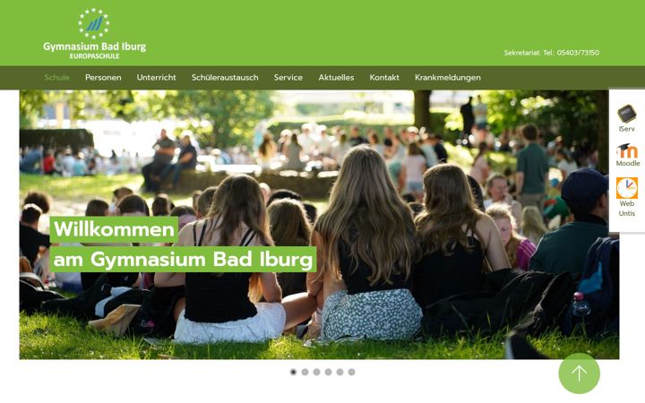 Screenshot of gymnasium-badiburg.de