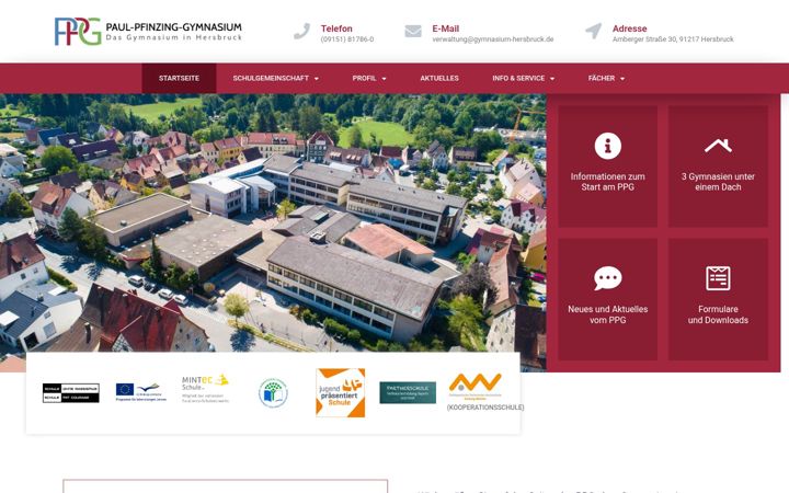 Screenshot of gymnasium-hersbruck.de