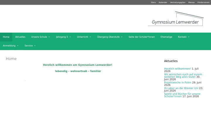 Screenshot of gymnasium-lemwerder.de