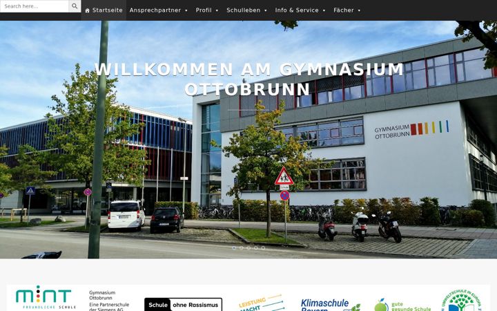 Screenshot of gymnasium-ottobrunn.de