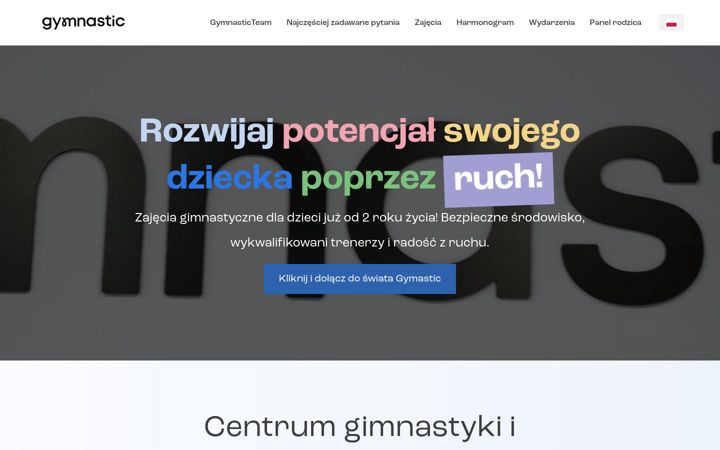 Screenshot of gymnastic.com.pl
