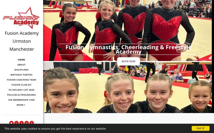 Screenshot of gymnastics-fusion.com