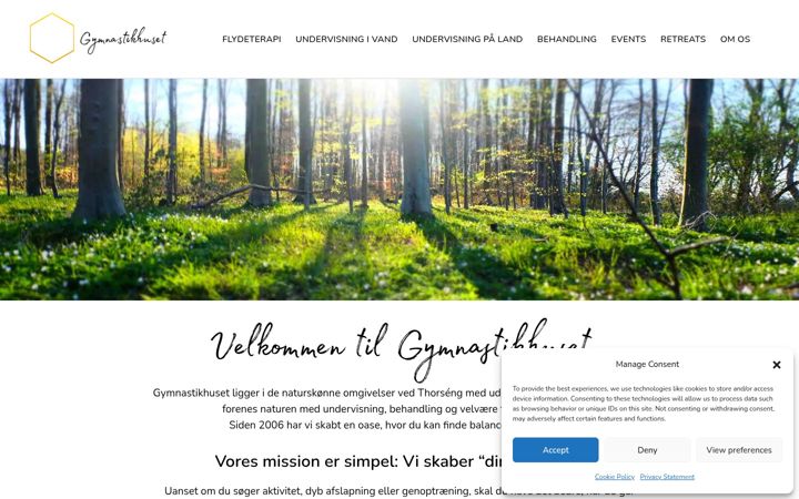 Screenshot of gymnastikhuset.net