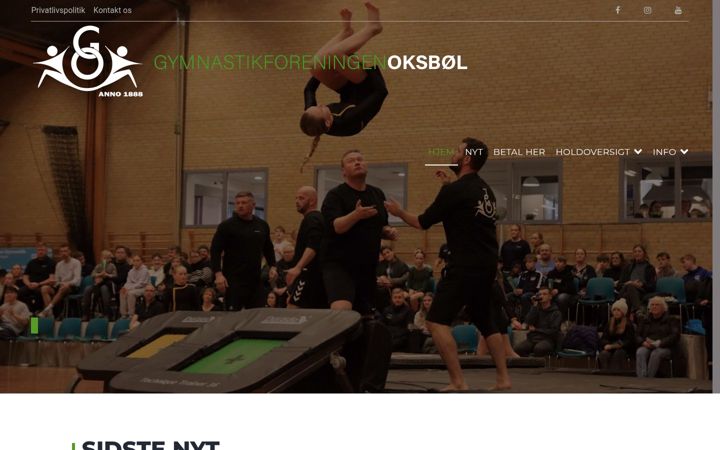 Screenshot of gymnastikoksboel.dk