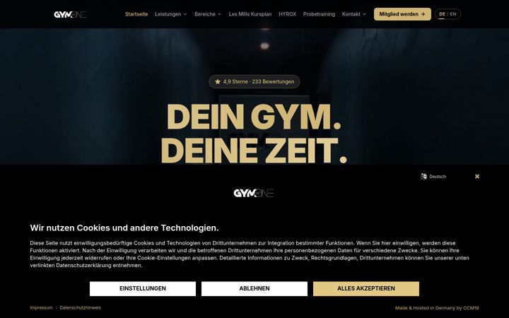 Screenshot of gymone-bitburg.de