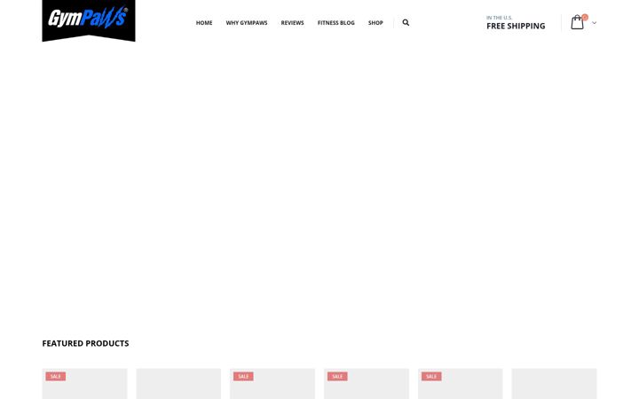 Screenshot of gympaws.com