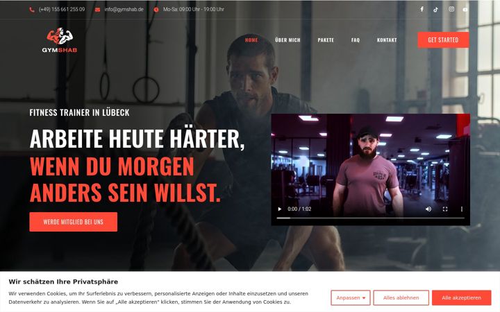 Screenshot of gymshab.de
