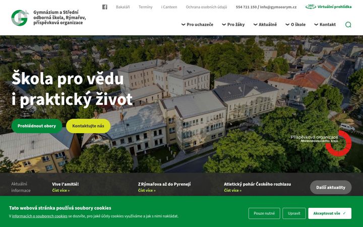 Screenshot of gymsosrym.cz