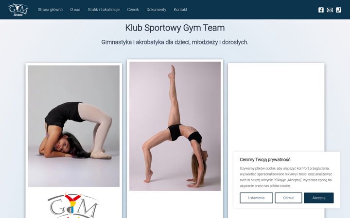 Screenshot of gymteam.pl