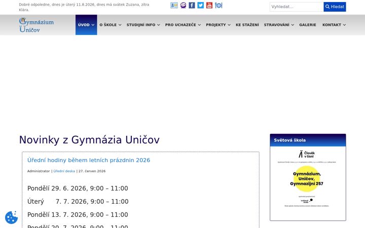 Screenshot of gymun.cz