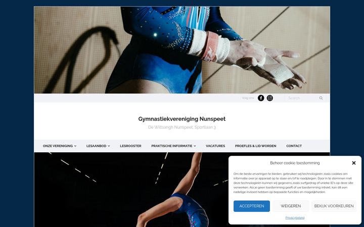 Screenshot of gymverenigingnunspeet.nl